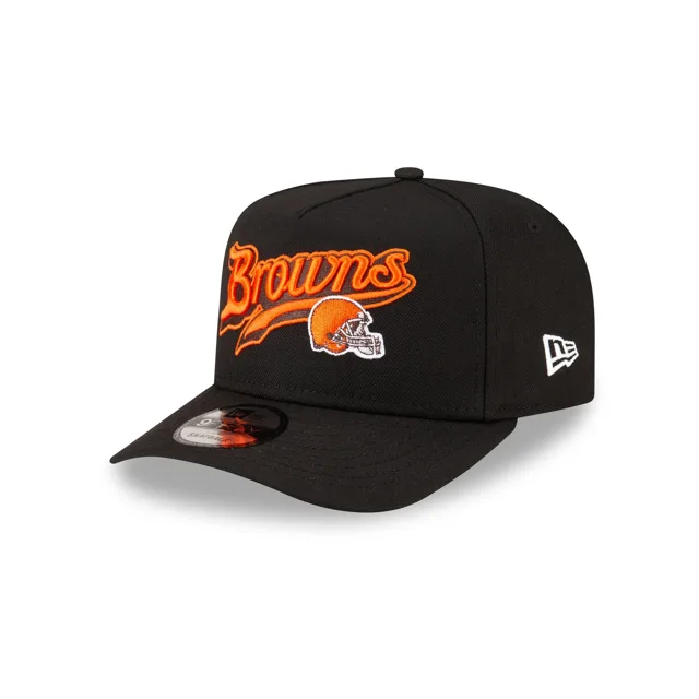 Born x Raised x Cleveland Browns Script Noir 9FIFTY Casquette Snapback A-Frame