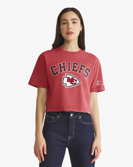 Kansas City Chiefs ELMORE BIEN PORTÉ '47 HEAVY SLUB TEE FEMME