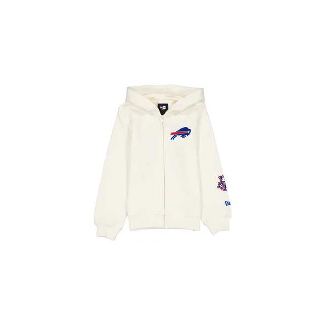 Buffalo Bills Sweat à capuche zippé blanc chromé pour fille
