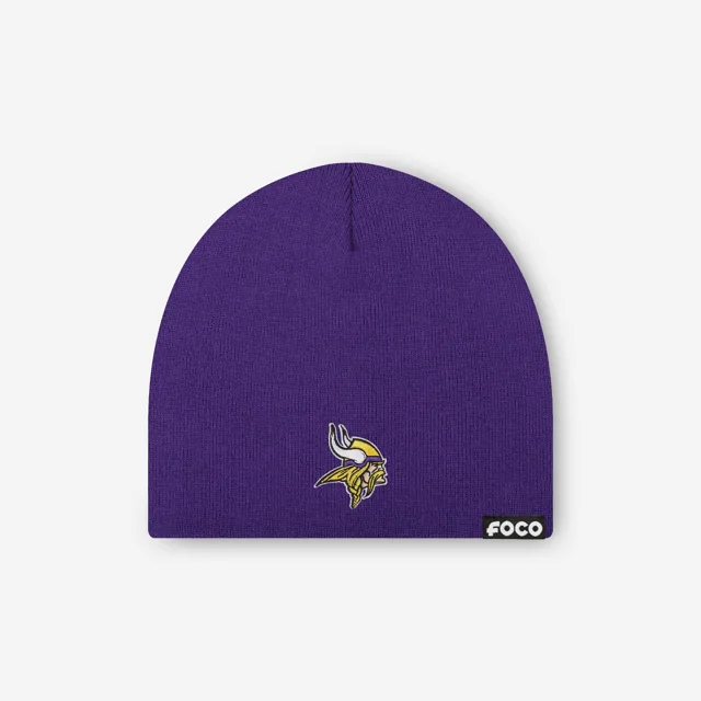 Bonnet tête de mort basique avec logo principal Minnesota Vikings