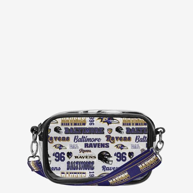 Baltimore Ravens Répéter Sac à bandoulière transparent à imprimé rétro