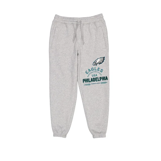 Philadelphia Eagles Pantalon de survêtement universitaire gris chiné