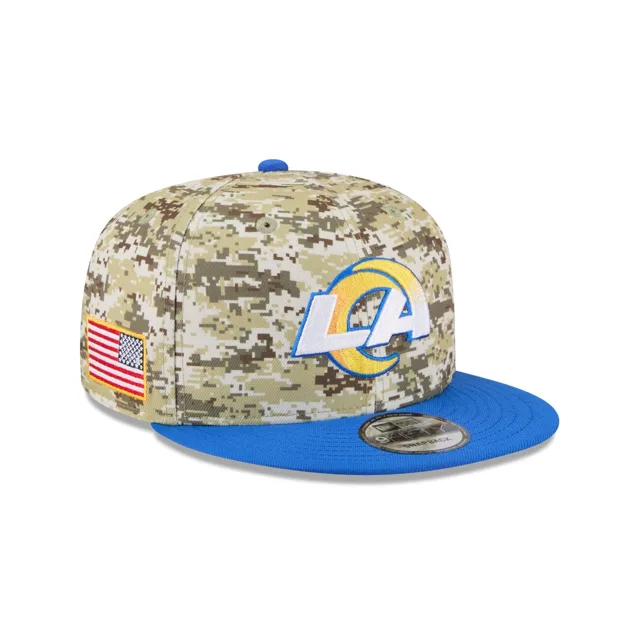 Los Angeles Rams 2025 Salut au service Fan Gear 9FIFTY Snapback Hat