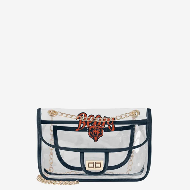 Chicago Bears Sac à bandoulière transparent avec chaîne