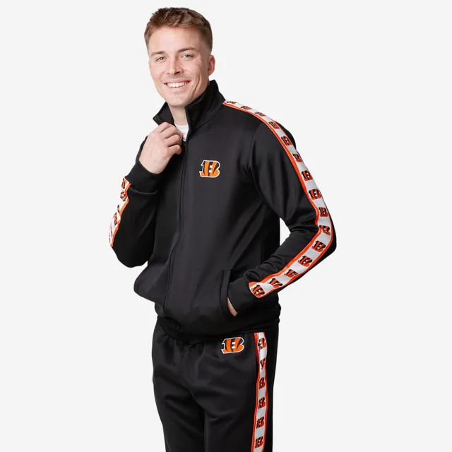 Cincinnati Bengals Veste de survêtement à logo rayé
