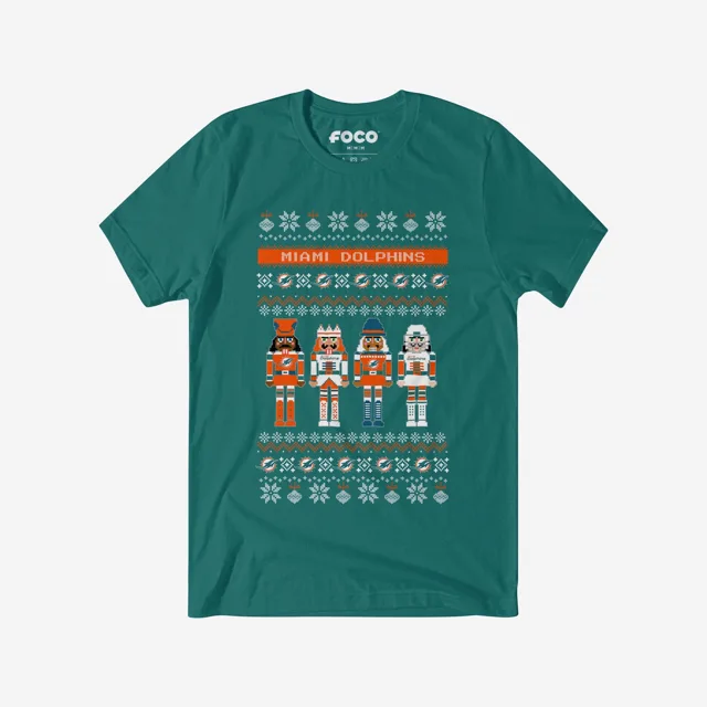 Miami Dolphins T-shirt pull casse-noisette des fêtes