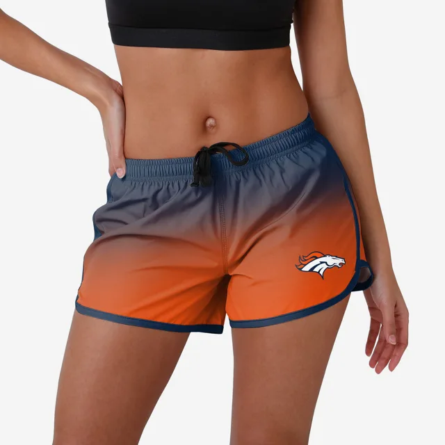 Denver Broncos Short de course dégradé pour femmes