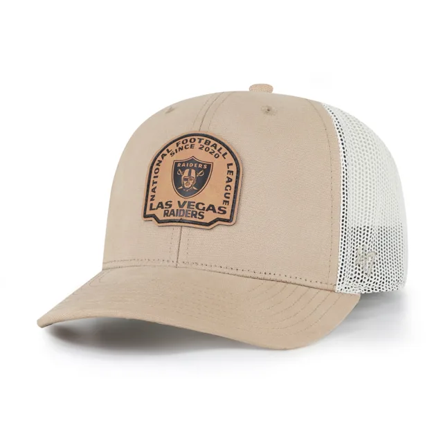 Las Vegas Raiders Sangle en peau d'os '47 Trucker