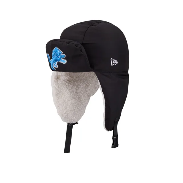 Alpha Industries x Detroit Lions Chapeau de trappeur noir
