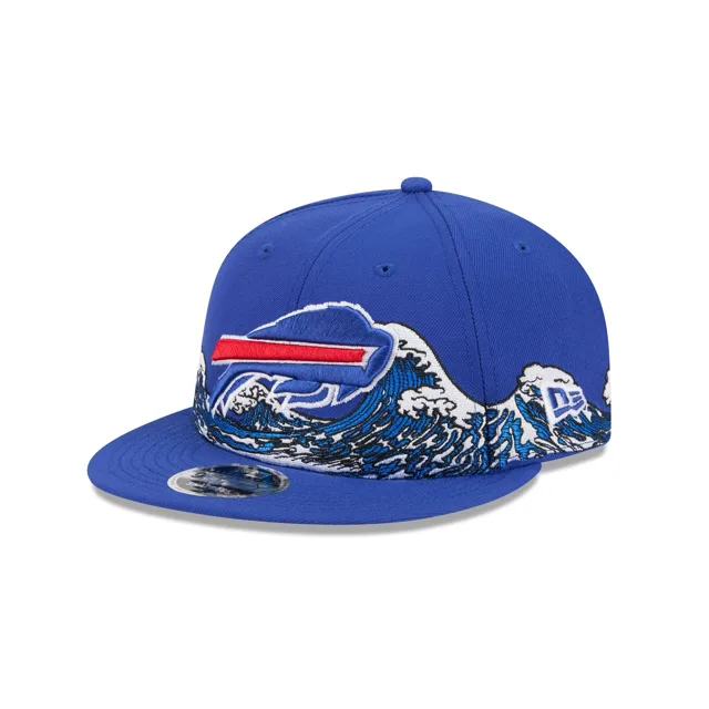 Buffalo Bills Tidal Flow Retro Crown 9FIFTY Chapeau réglable