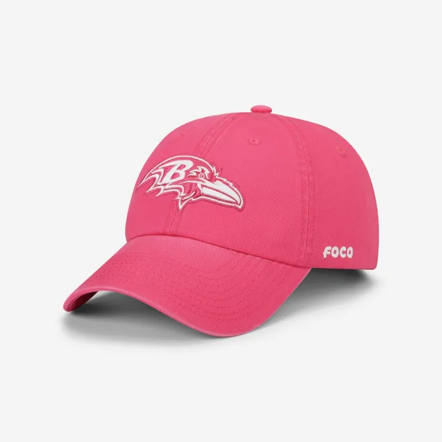 Casquette décontractée Baltimore Ravens magenta et blanche