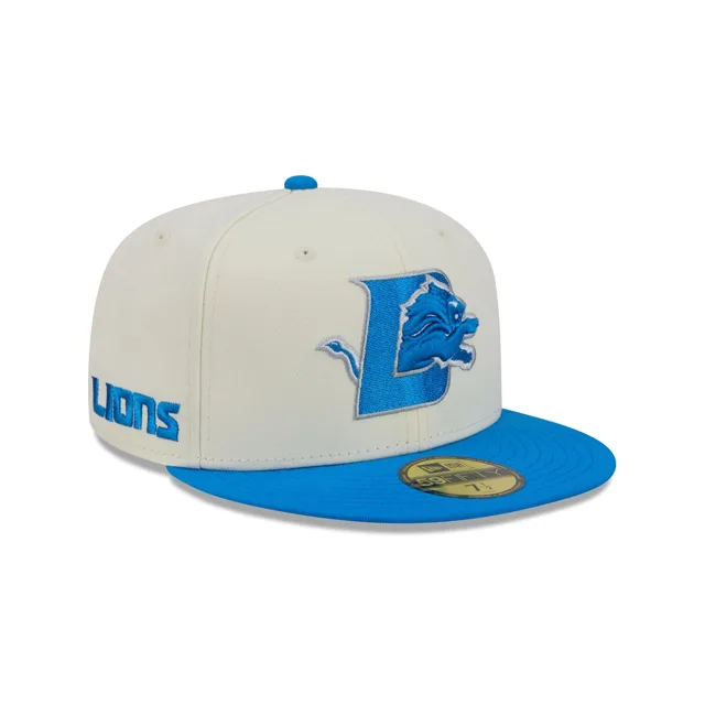 Detroit Lions Deceptor Chrome Blanc 59FIFTY Casquette ajustée
