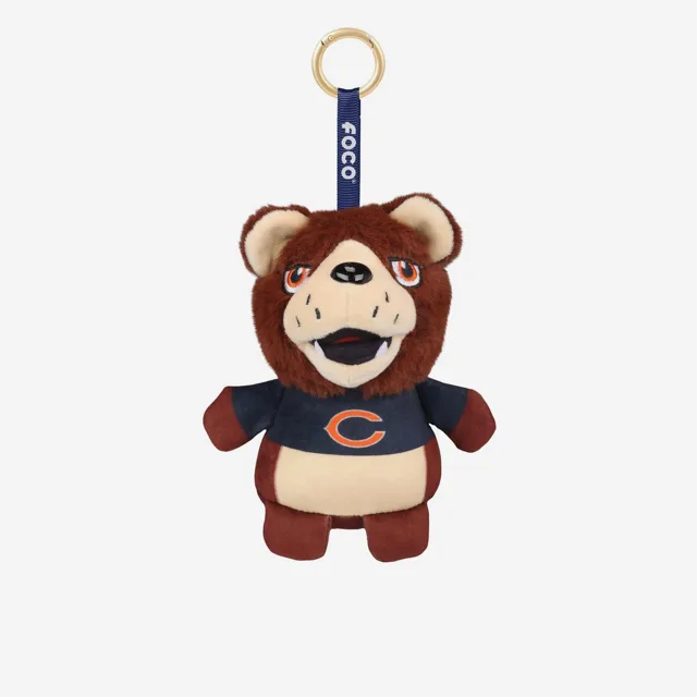 Chicago Bears Porte-clés en peluche Teamie Beanie avec breloque pour sac
