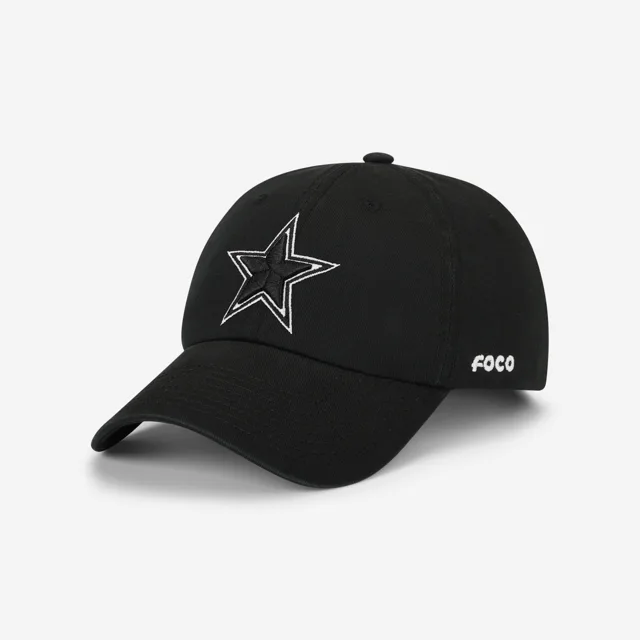 Casquette décontractée noire et blanche Dallas Cowboys