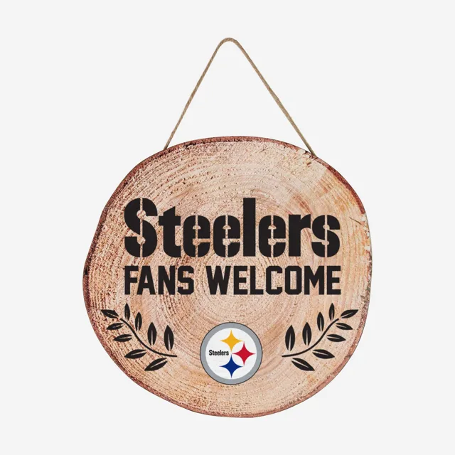 Panneau de souche de bois Pittsburgh Steelers