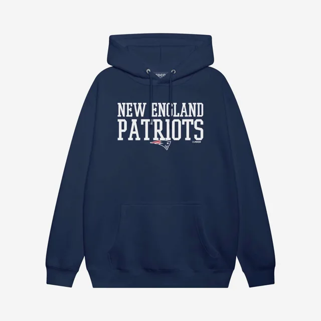 New England Patriots Sweat à capuche avec mot en gras