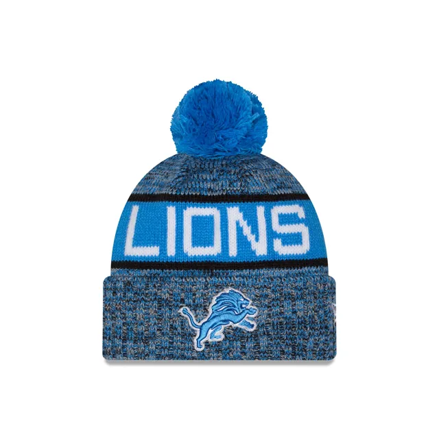 Detroit Lions Bonnet en tricot à pompon tricolore