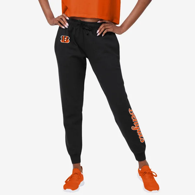 Cincinnati Bengals Pantalon de jogging noir avec mot-symbole pour femme