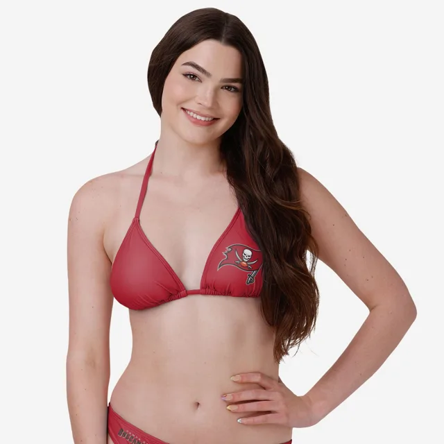 Tampa Bay Buccaneers Haut de bikini à logo uni pour femme
