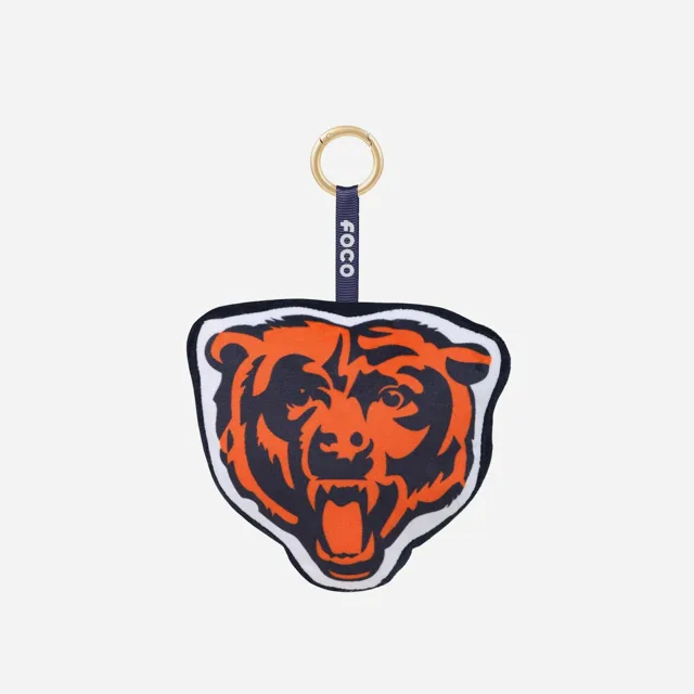 Chicago Bears Porte-clés avec logo de l'équipe en peluche