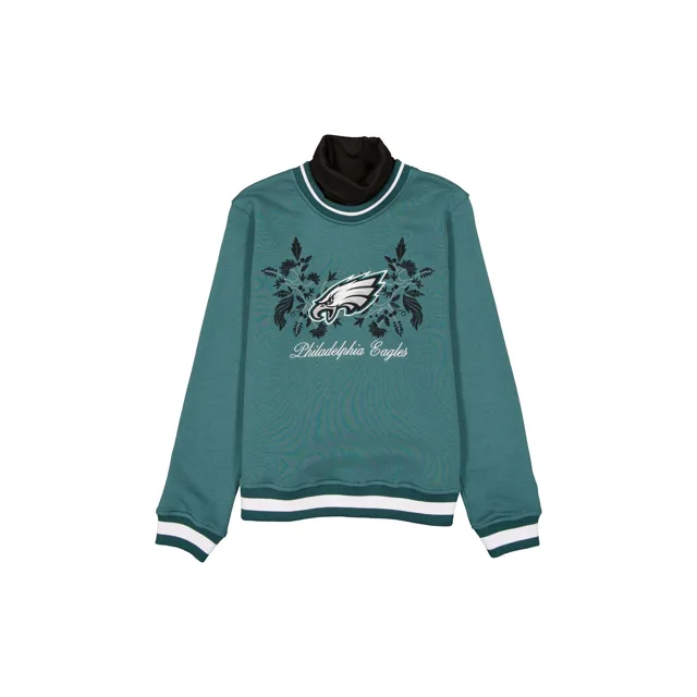 Philadelphia Eagles Sweat-shirt à col roulé Sport Classics pour femme