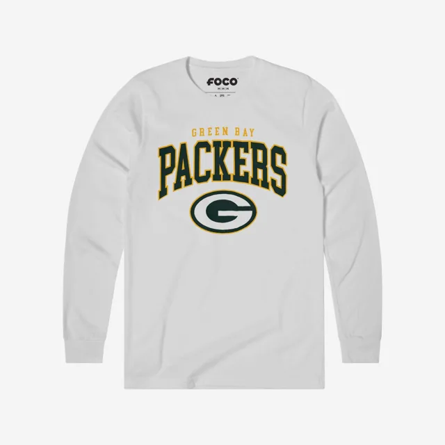 Green Bay Packers T-shirt à manches longues avec logo classique