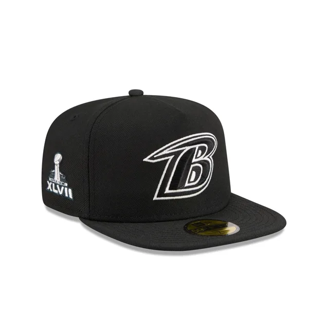 Just Caps Logo ciselé Baltimore Ravens 59FIFTY Casquette ajustée en A