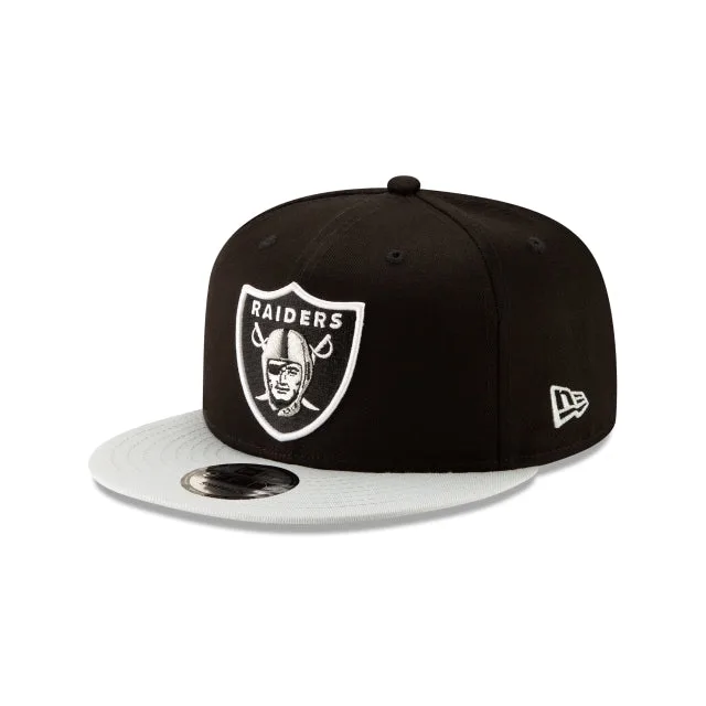 Las Vegas Raiders Casquette Snapback 9FIFTY noire bicolore