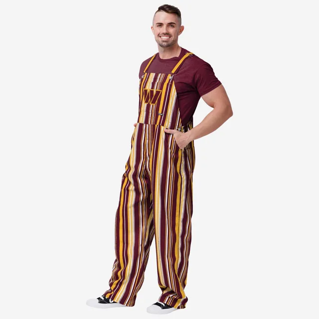 Washington Commanders Salopette à bretelles Hyper Stripe pour hommes