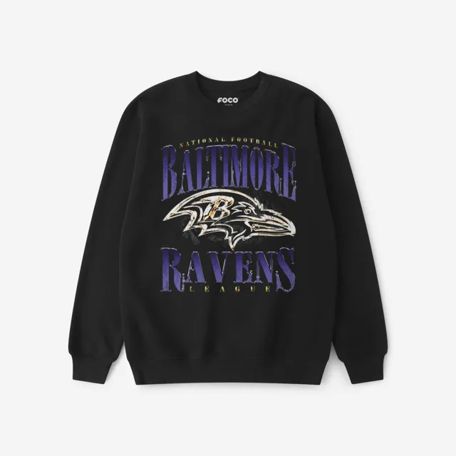 Baltimore Ravens Sweat-shirt à col rond chromé Stack