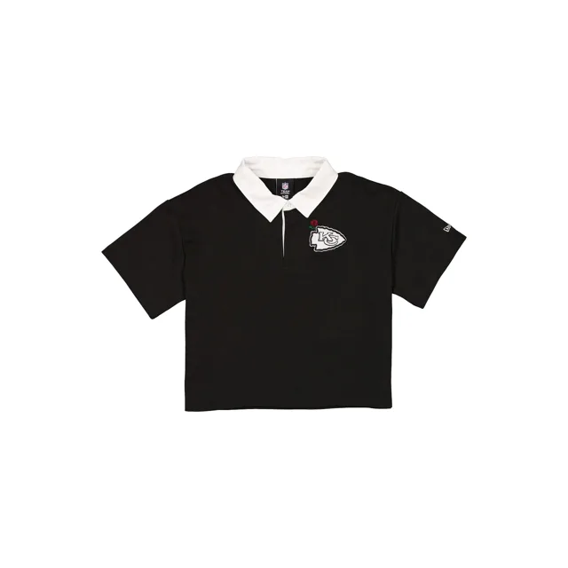 Kansas City Chiefs Polo noir court pour femme