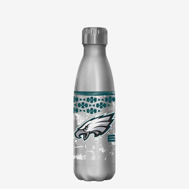 Philadelphia Eagles Super Bowl LIX Fly Eagles Fly Silver Bouteille en acier inoxydable de 17 oz