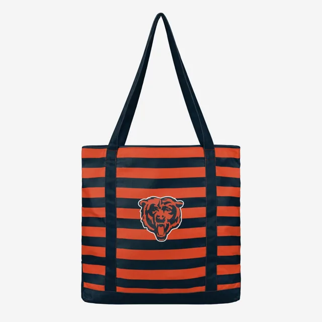 Chicago Bears Sac fourre-tout en toile à rayures