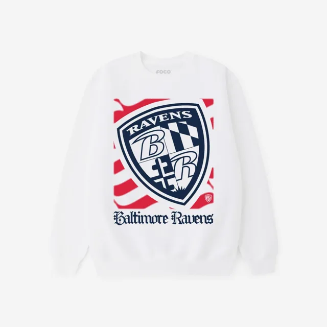 Baltimore Ravens Sweat-shirt à col rond avec logo American Heritage