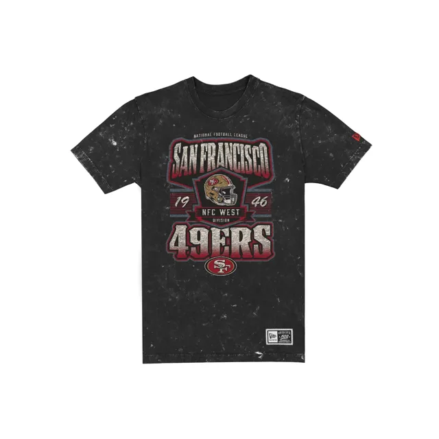 San Francisco 49ers T-shirt noir graphique délavé