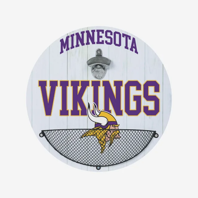 Minnesota Vikings Ouvre-bouteille Cap Catcher Panneau mural