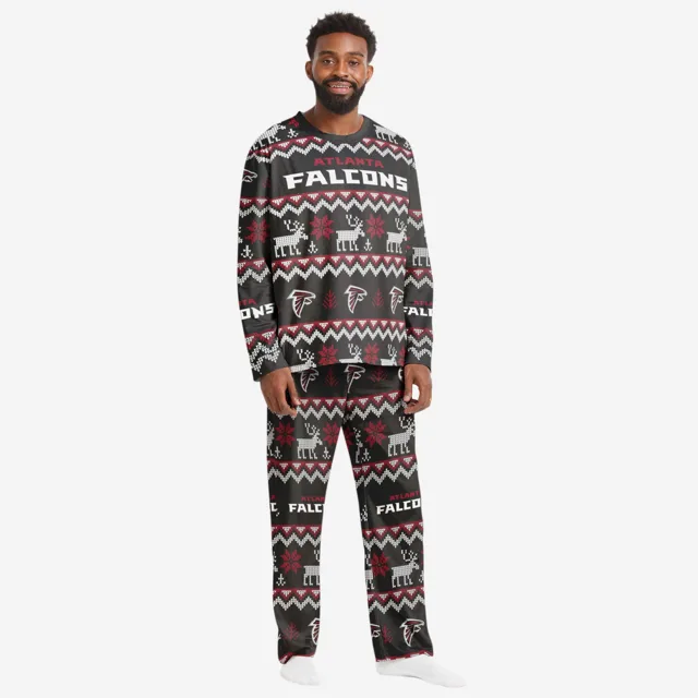 Atlanta Falcons Pyjama de vacances en famille à motif laid pour hommes