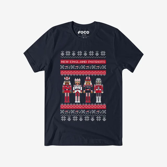 New England Patriots T-shirt pull casse-noisette des fêtes