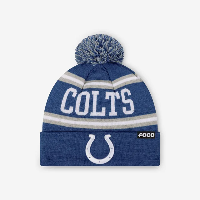 Bonnet à pompon avec logo principal Indianapolis Colts