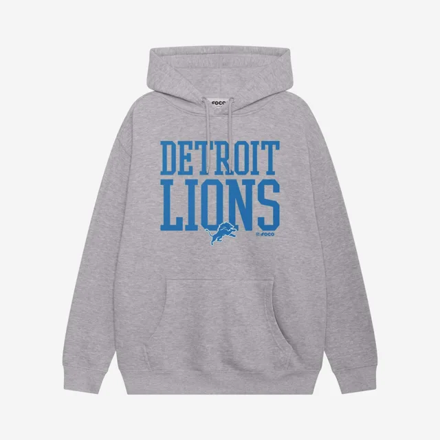 Detroit Lions Sweat à capuche avec mot en gras
