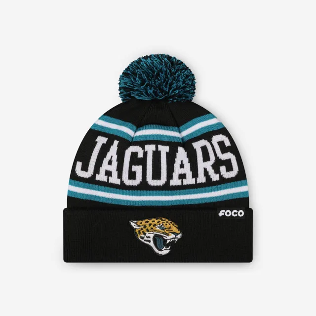 Bonnet à pompon avec logo principal Jacksonville Jaguars