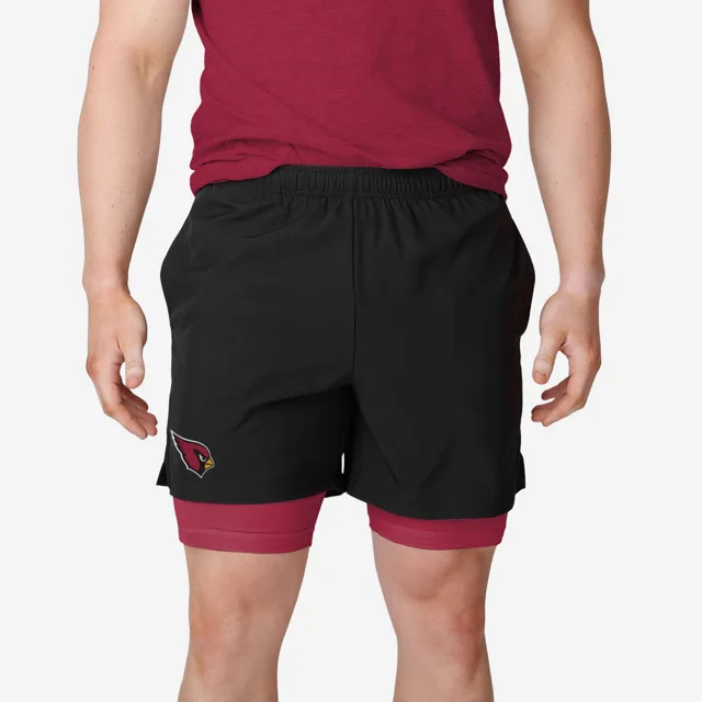Arizona Cardinals Short noir à doublure couleur équipe