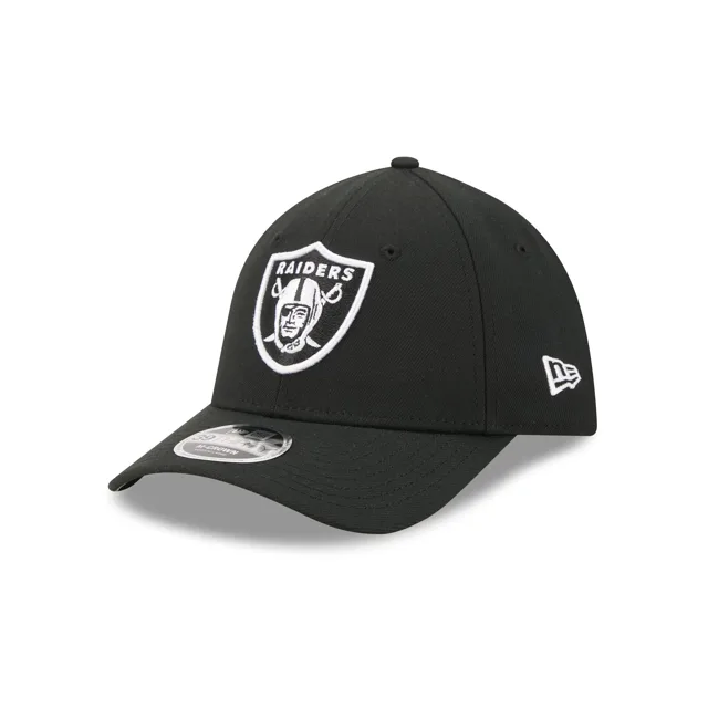 Las Vegas Raiders Poly Noir & Blanc 39THIRTY M-Crown Stretch Fit Chapeau