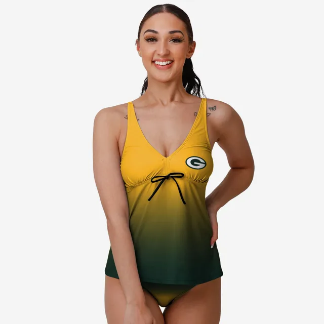 Green Bay Packers Tankini dégradé Gametime pour femme