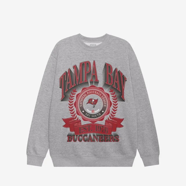 Tampa Bay Buccaneers Sweat-shirt à col rond avec écusson de bannière
