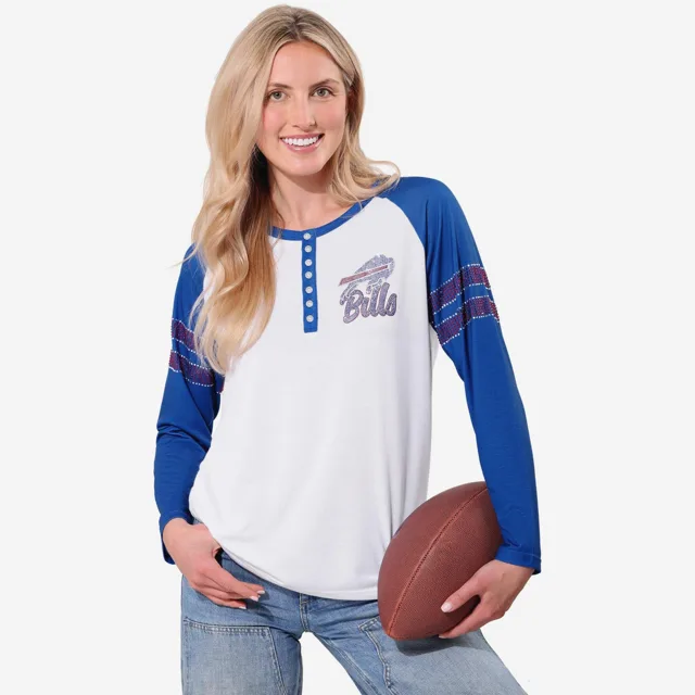 Buffalo Bills Henley à manches longues avec strass
