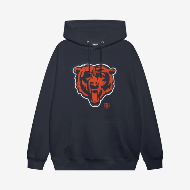 Chicago Bears Sweat à capuche avec logo rivet