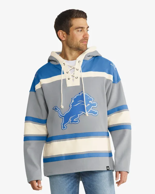 Detroit Lions CAPUCHE LACER SUPÉRIEURE '47