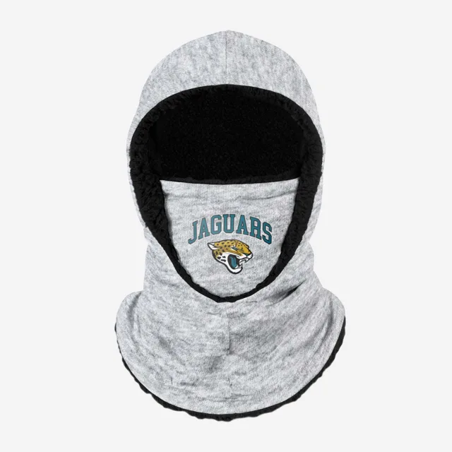 Jacksonville Jaguars Snood à capuche gris chiné avec grand logo
