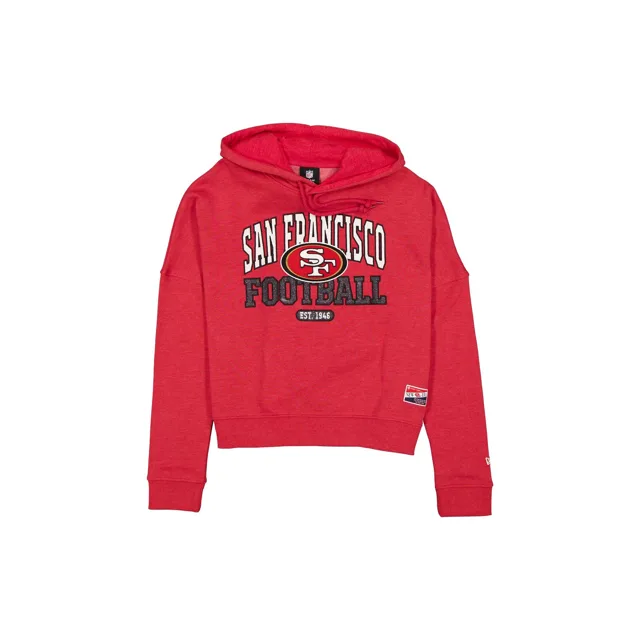 San Francisco 49ers Throwback Sweat à capuche pailleté pour femme
